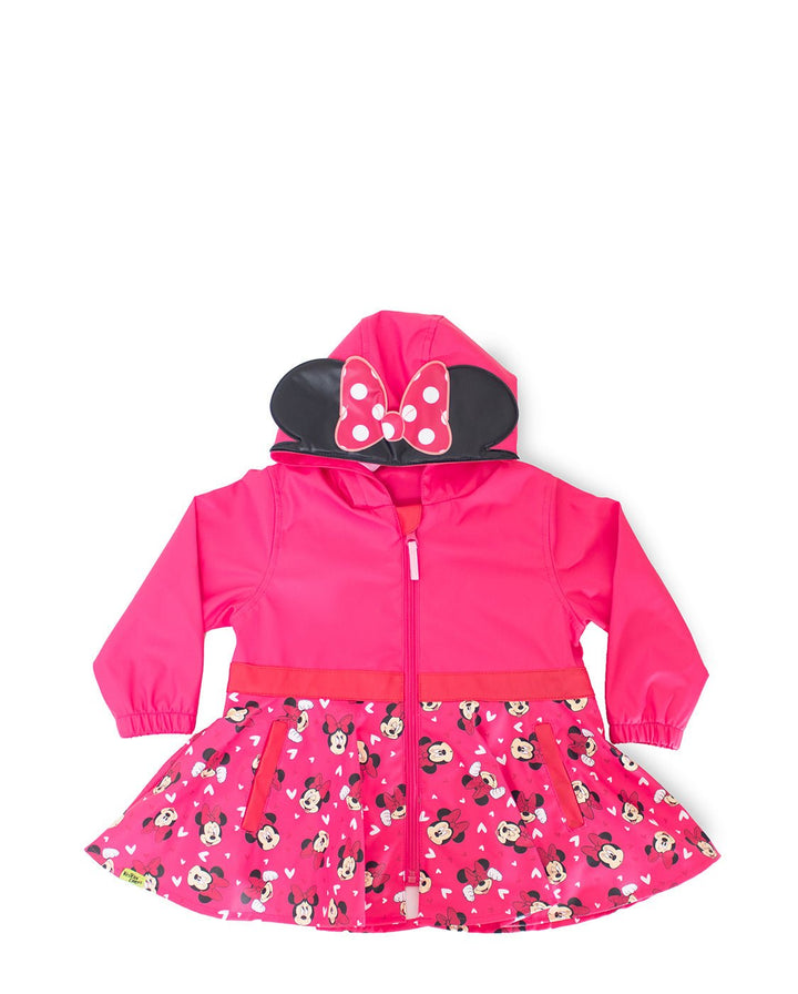 Kids Minnie Mouse Love Raincoat - Pink - WSC B2B
