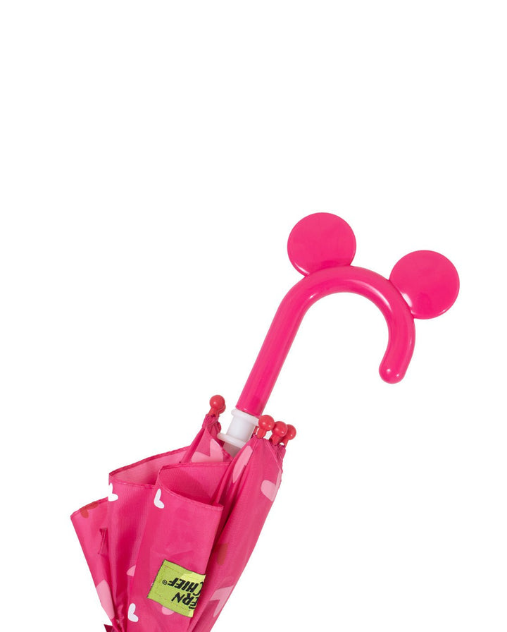 Kids Minnie Mouse Love Umbrella - Pink - WSC B2B