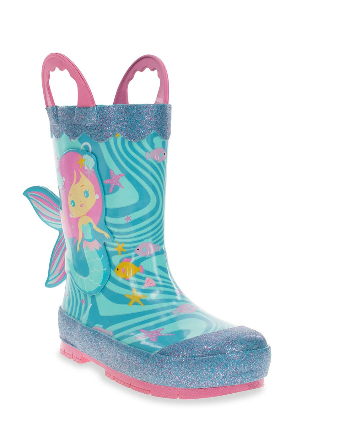 Kids Molly Mermaid Rain Boot - Aqua - WSC B2B
