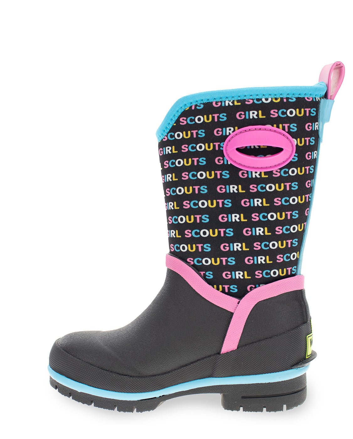 Kids Neon Girl Scouts Neoprene Cold Weather Boot - Black - WSC B2B