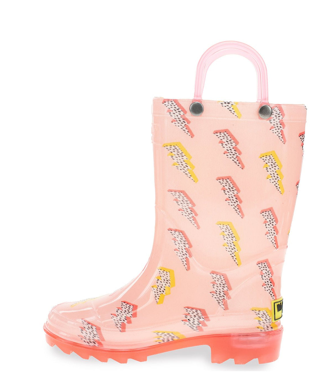 Kids Pink Lightning Lighted Rain Boot - Pink - WSC B2B