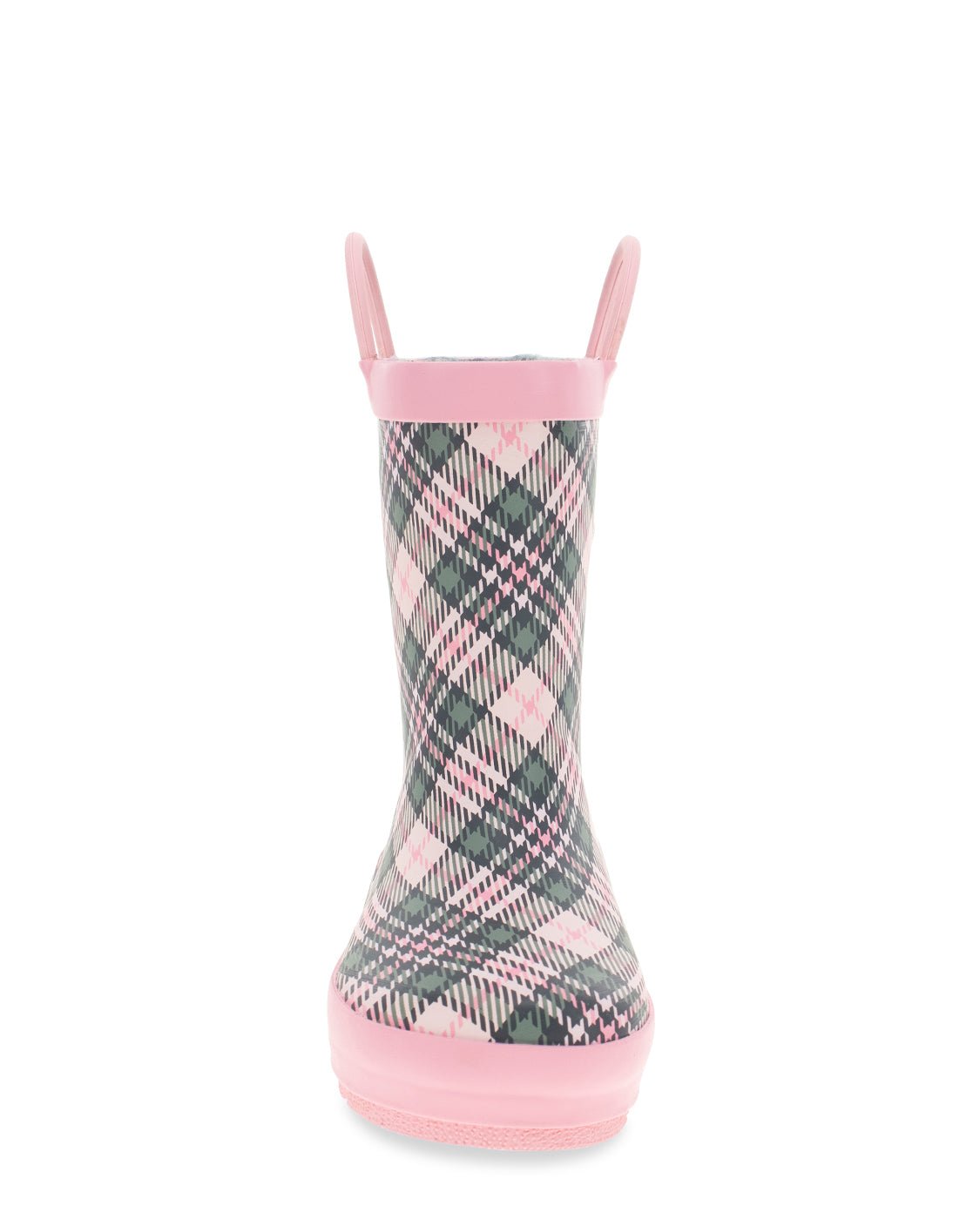 Kids Precious Plaid Rain Boot - Pink - WSC B2B