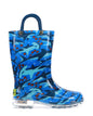 Kids Shark Chase Lighted Rain Boot - Blue - WSC B2B