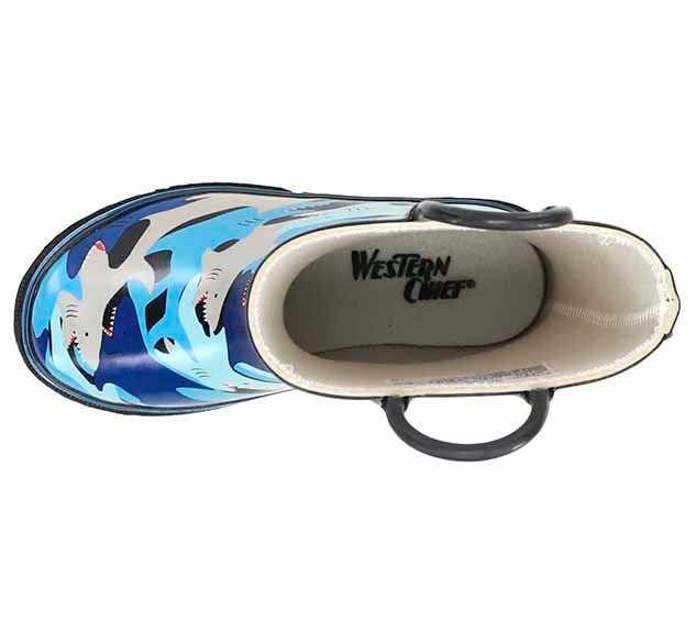 Kids Shark Chomp Rain Boot - Blue - WSC B2B