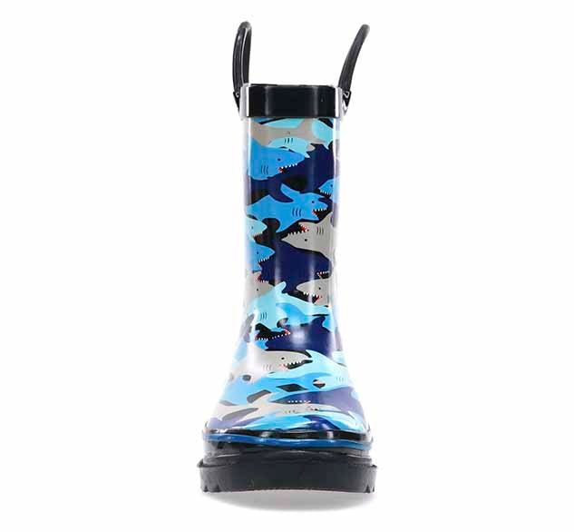 Kids Shark Chomp Rain Boot - Blue - WSC B2B