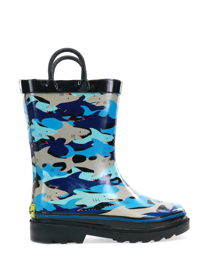 Kids Shark Chomp Rain Boot - Blue - WSC B2B
