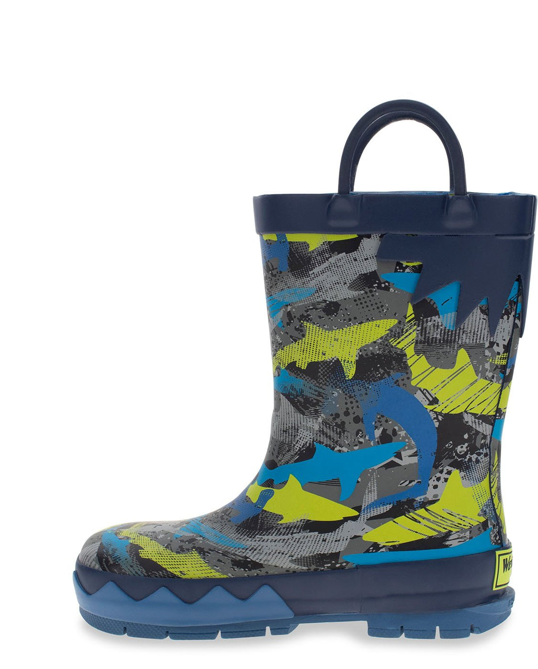 Kids Shark Frenzy Rain Boot - Blue - WSC B2B