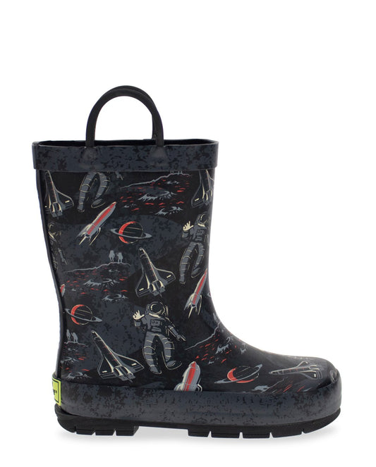 Kids Space Tour Rain Boot - Charcoal - WSC B2B