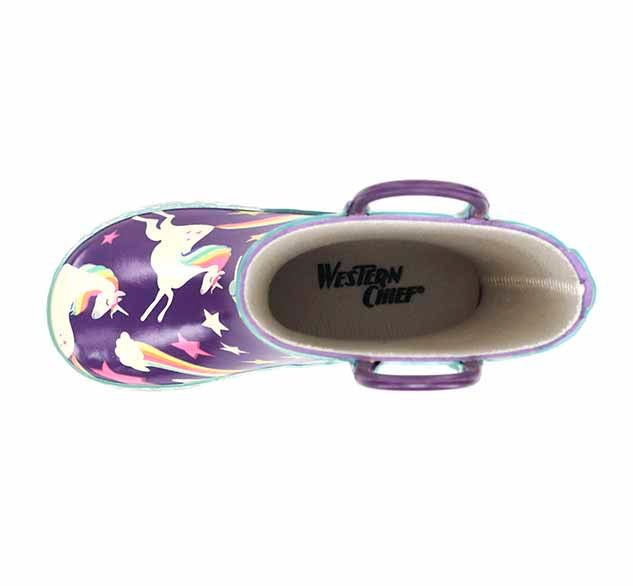 Kids Unicorn Dreams Rain Boot - Purple - WSC B2B
