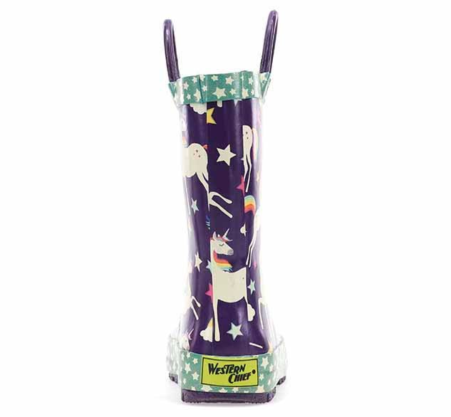 Kids Unicorn Dreams Rain Boot - Purple - WSC B2B