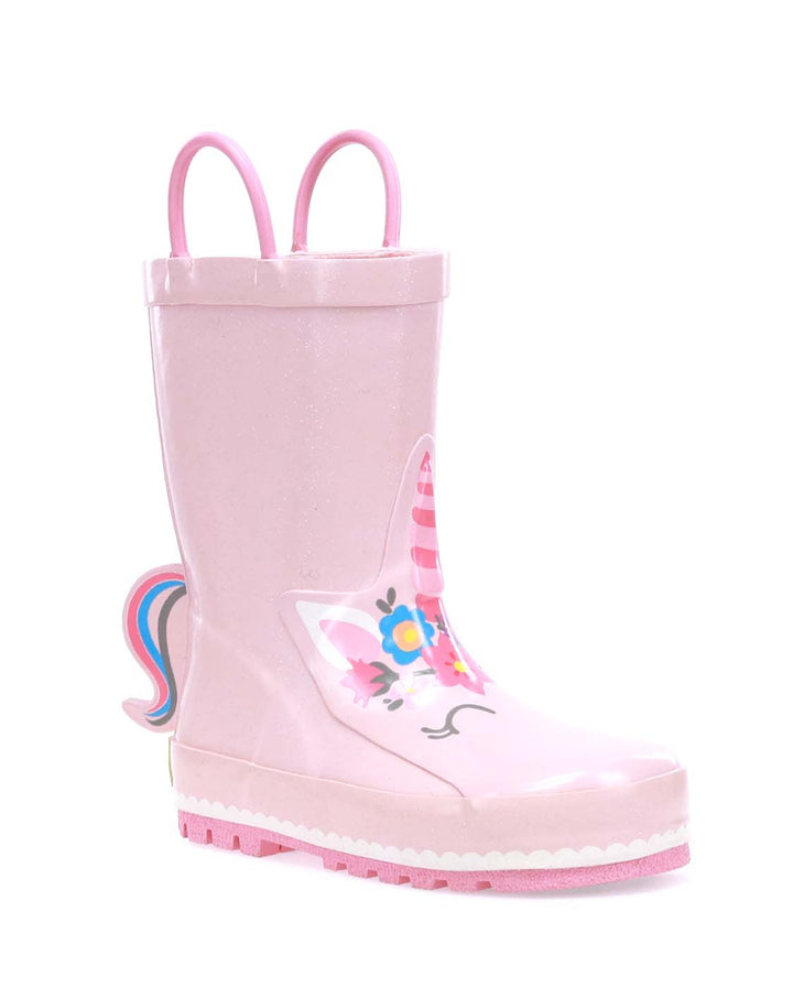 Kids Unity Unicorn Rain Boot - Soft Rose - WSC B2B