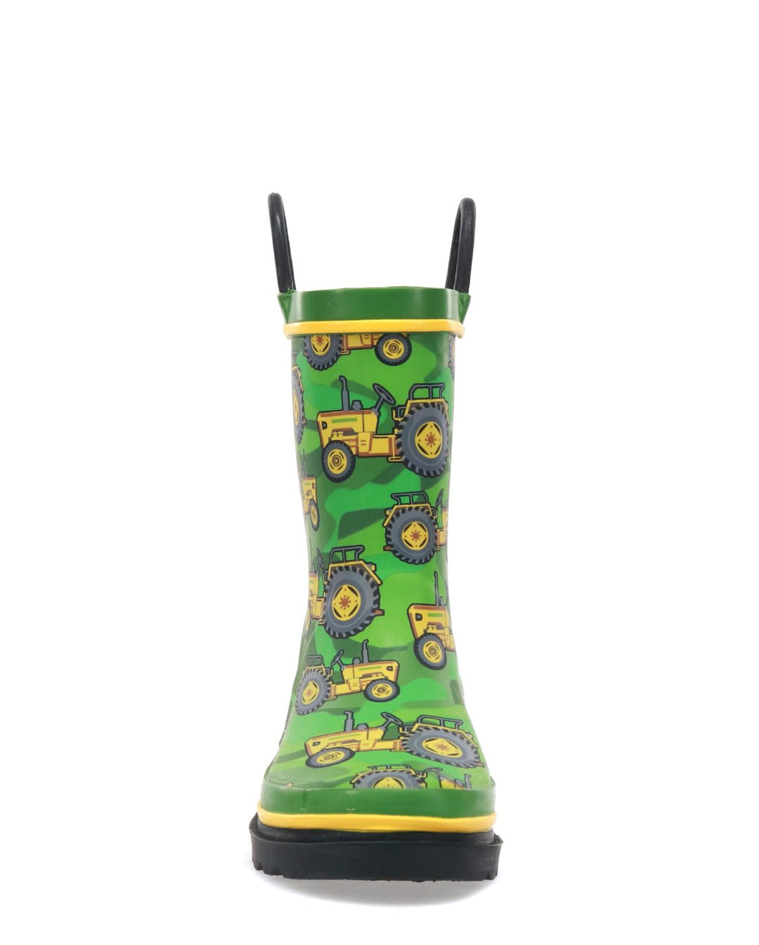 Kids Vintage Tractors Rain Boot - Green - WSC B2B