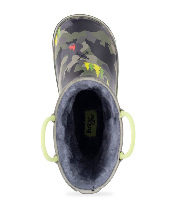 Kids Wild Bear Rain Boot - Olive - WSC B2B