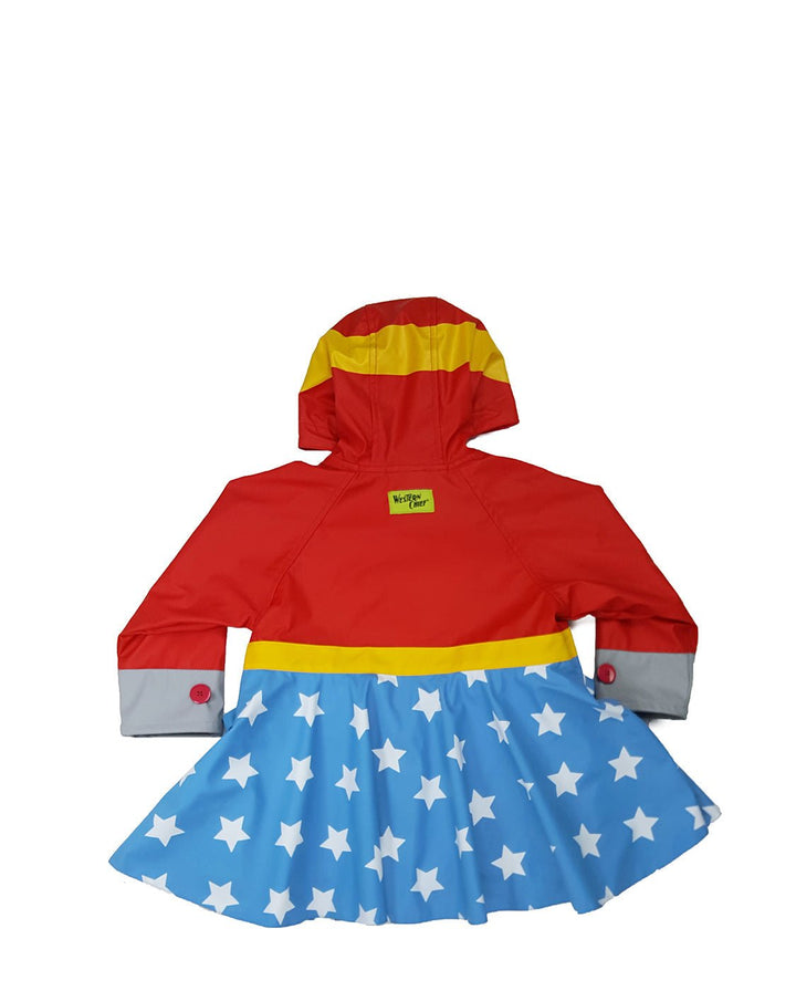 Kids Wonder Woman Raincoat - Red - WSC B2B
