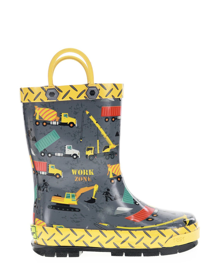 Kids Work Zone Rain Boot - Charcoal - WSC B2B