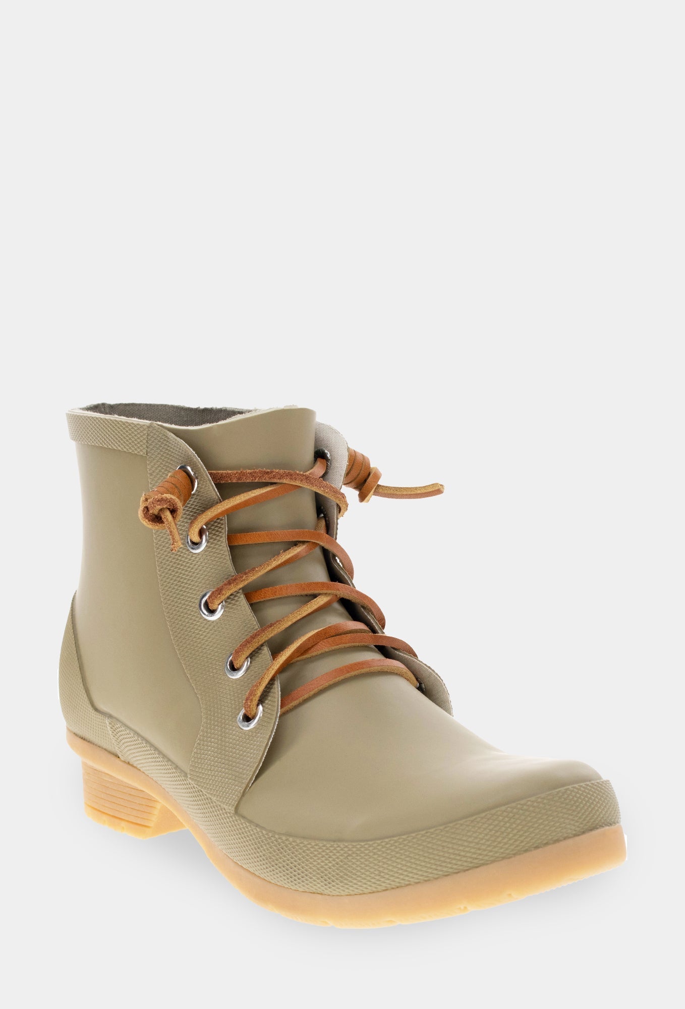 Lace Up Ankle Rain Boot - Moss - WSC B2B