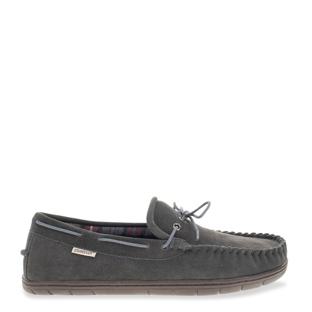 Men's Country Flannel Slipper - Charcoal