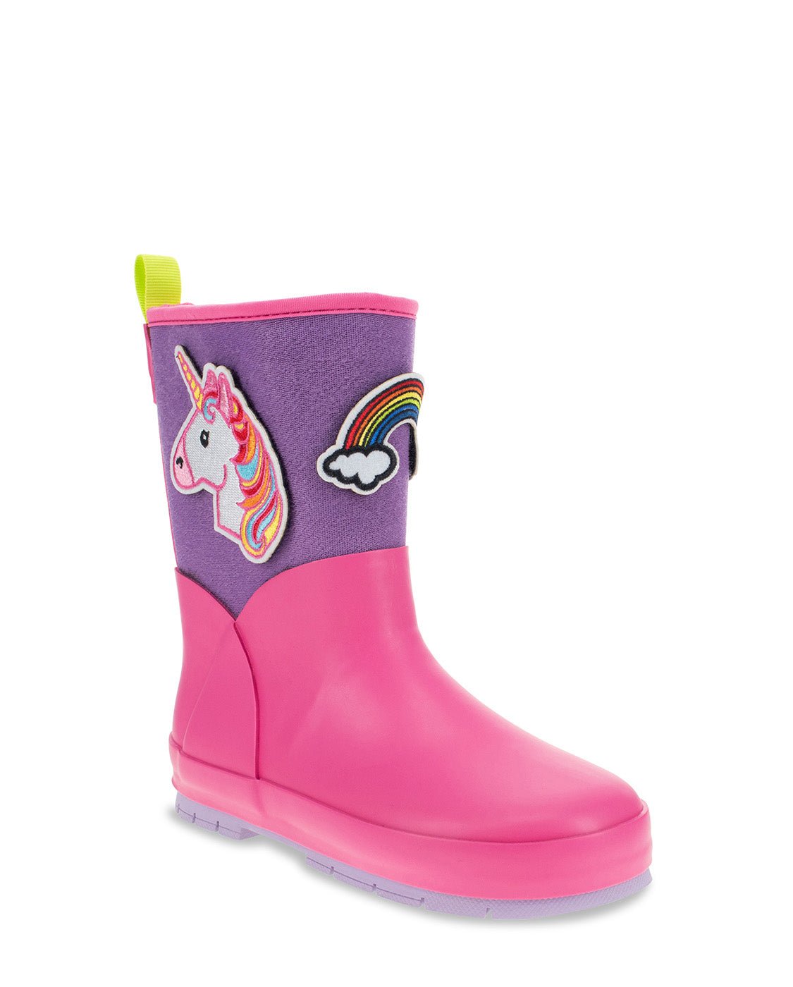 NEW Kids Puddle Patch Rain Boot - Pink - WSC B2B