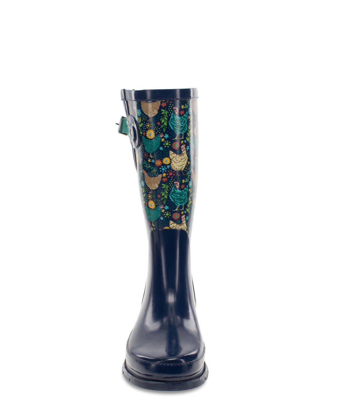 New! Women's Chicken Scratch Tall Rain Boot - Navy - WSC B2B