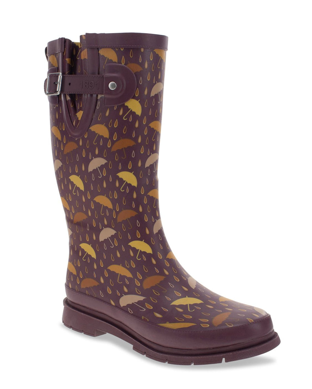 NEW Women's Pouring Tall Rain Boot - Brown - WSC B2B