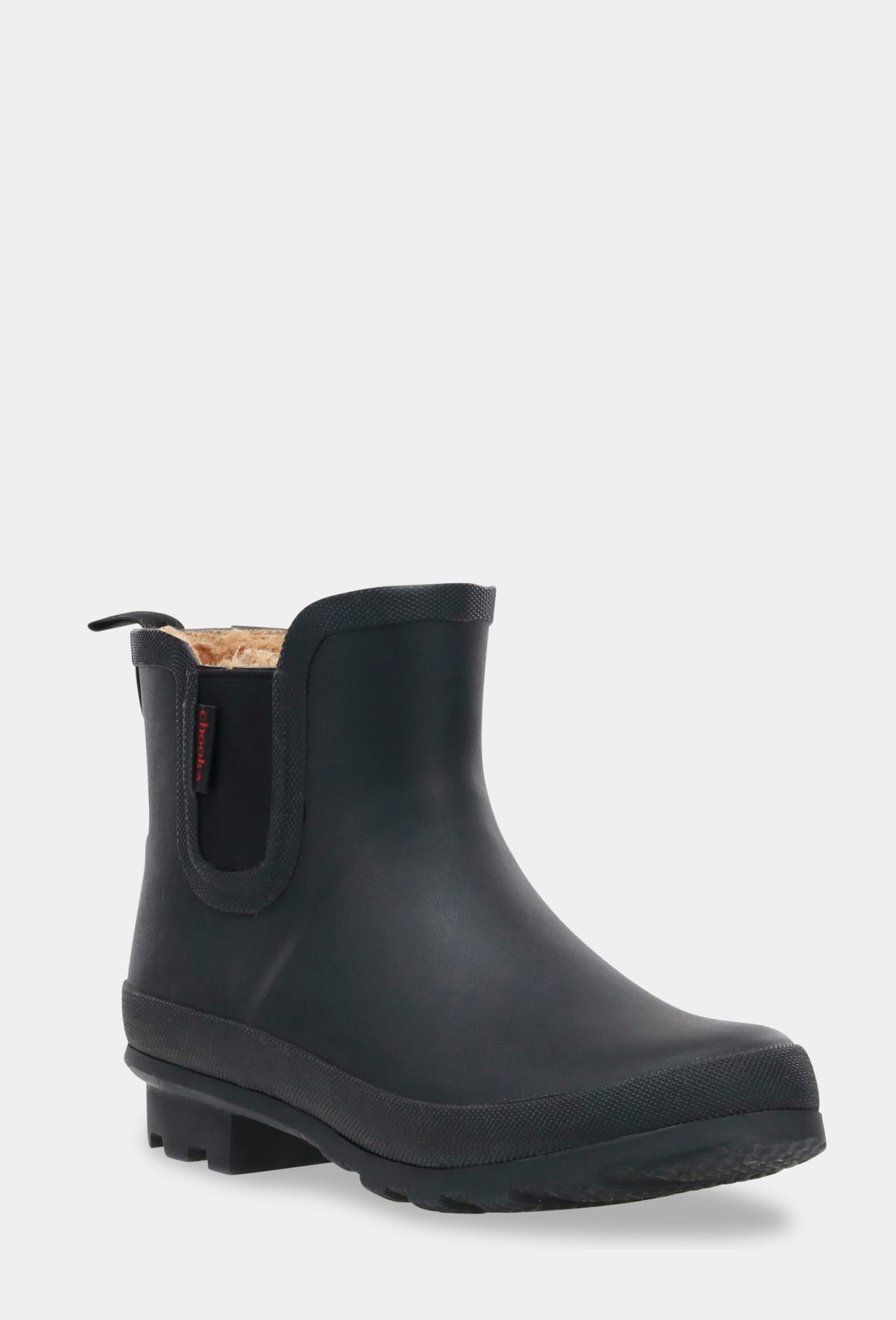 Plush Chelsea Rain Boot - Black - WSC B2B