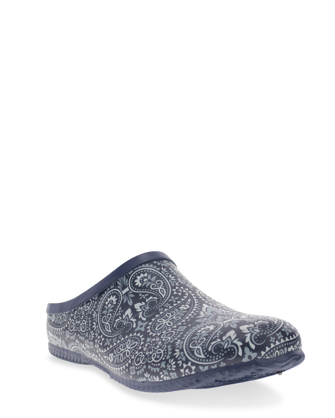 Womens Bandana Paisley Clog - Navy