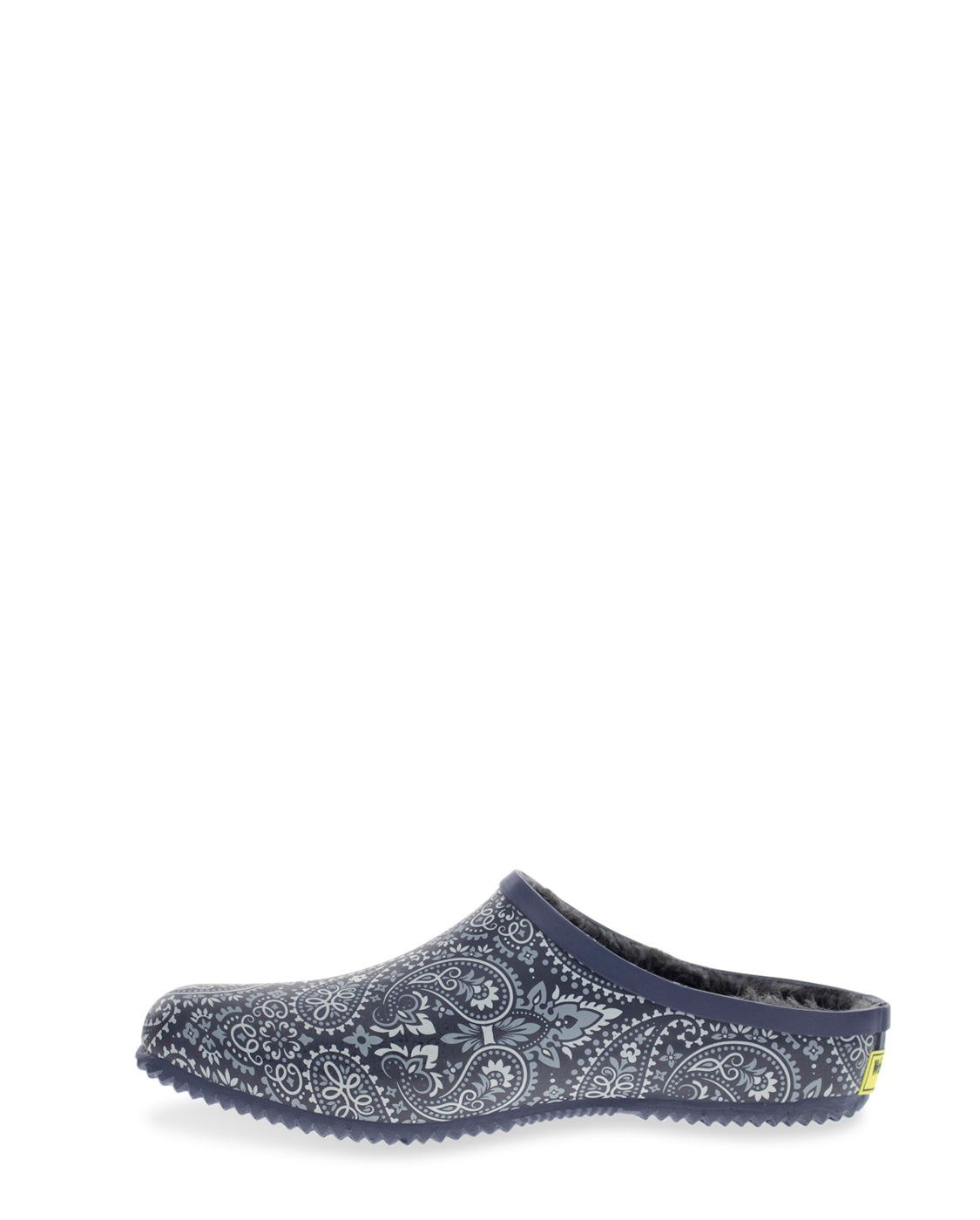 Womens Bandana Paisley Clog - Navy