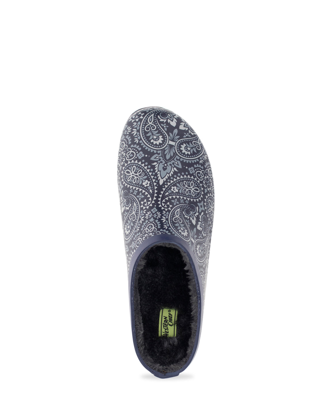 Womens Bandana Paisley Clog - Navy