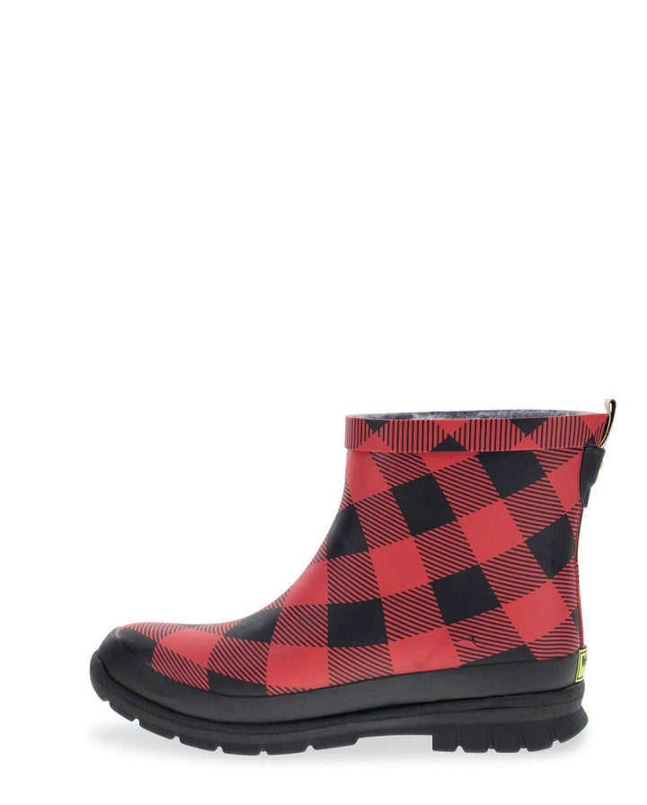 Women's Buffalo Shorty Ankle Rain Boot - Red - WSC B2B