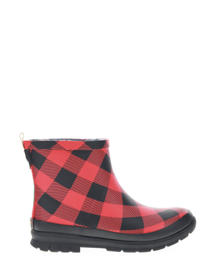 Women's Buffalo Shorty Ankle Rain Boot - Red - WSC B2B