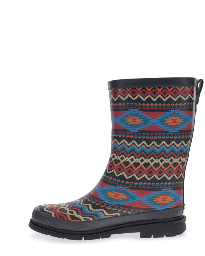 Women's Country Stripe Mid Rain Boot - Gray - WSC B2B