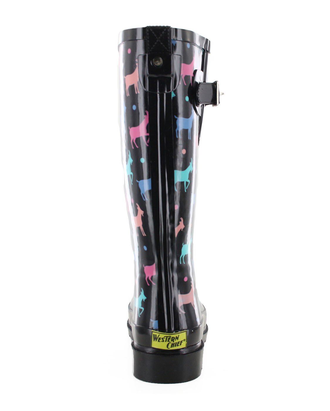 Women's Dotty Goats Tall Rain Boot - Black - WSC B2B