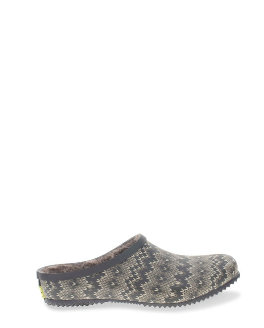 Women's Fair Isle Clog - Taupe - WSC B2B