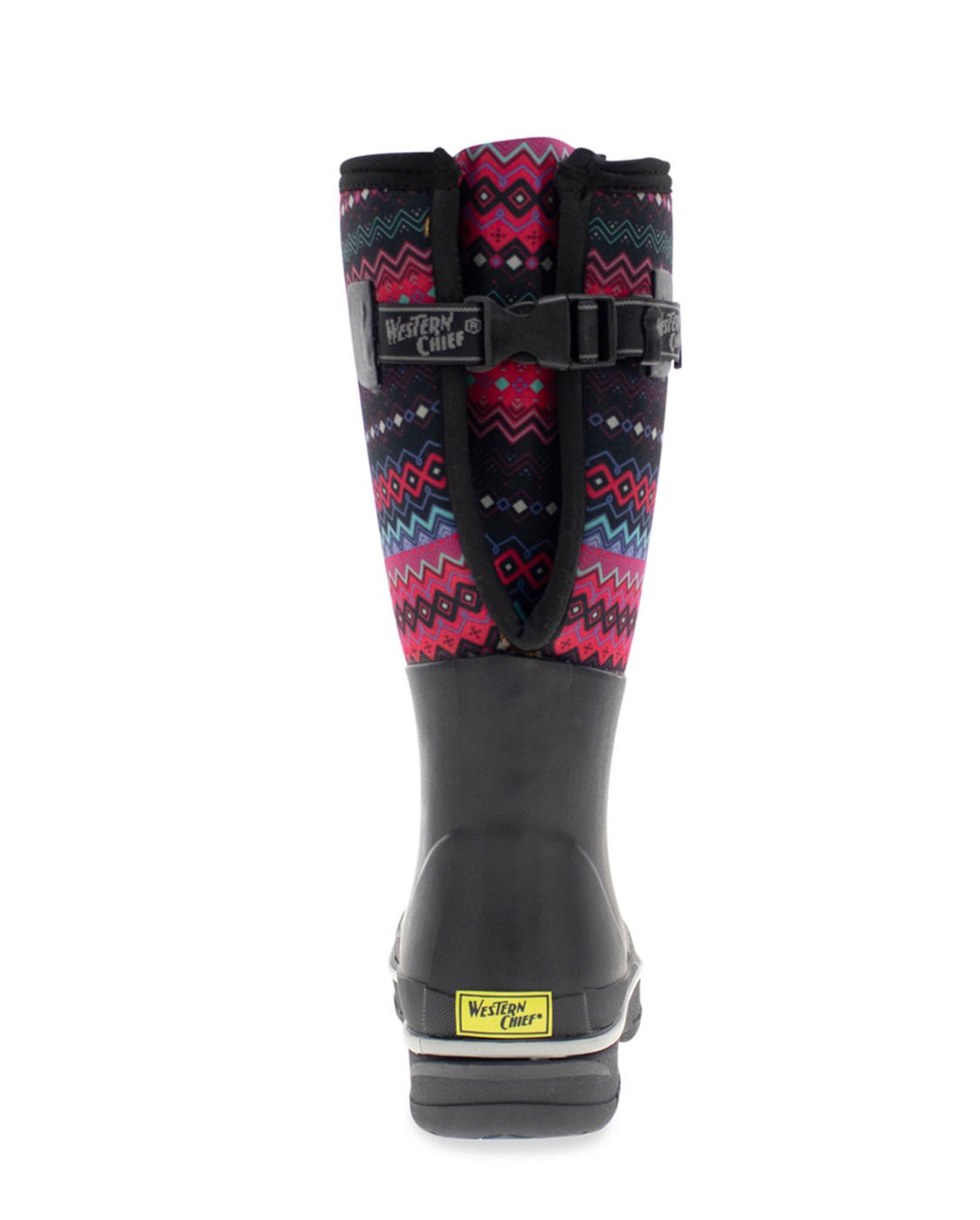 Women's Fair Isle Wide Calf Polarprene Cold Weather Boot - Black - WSC B2B