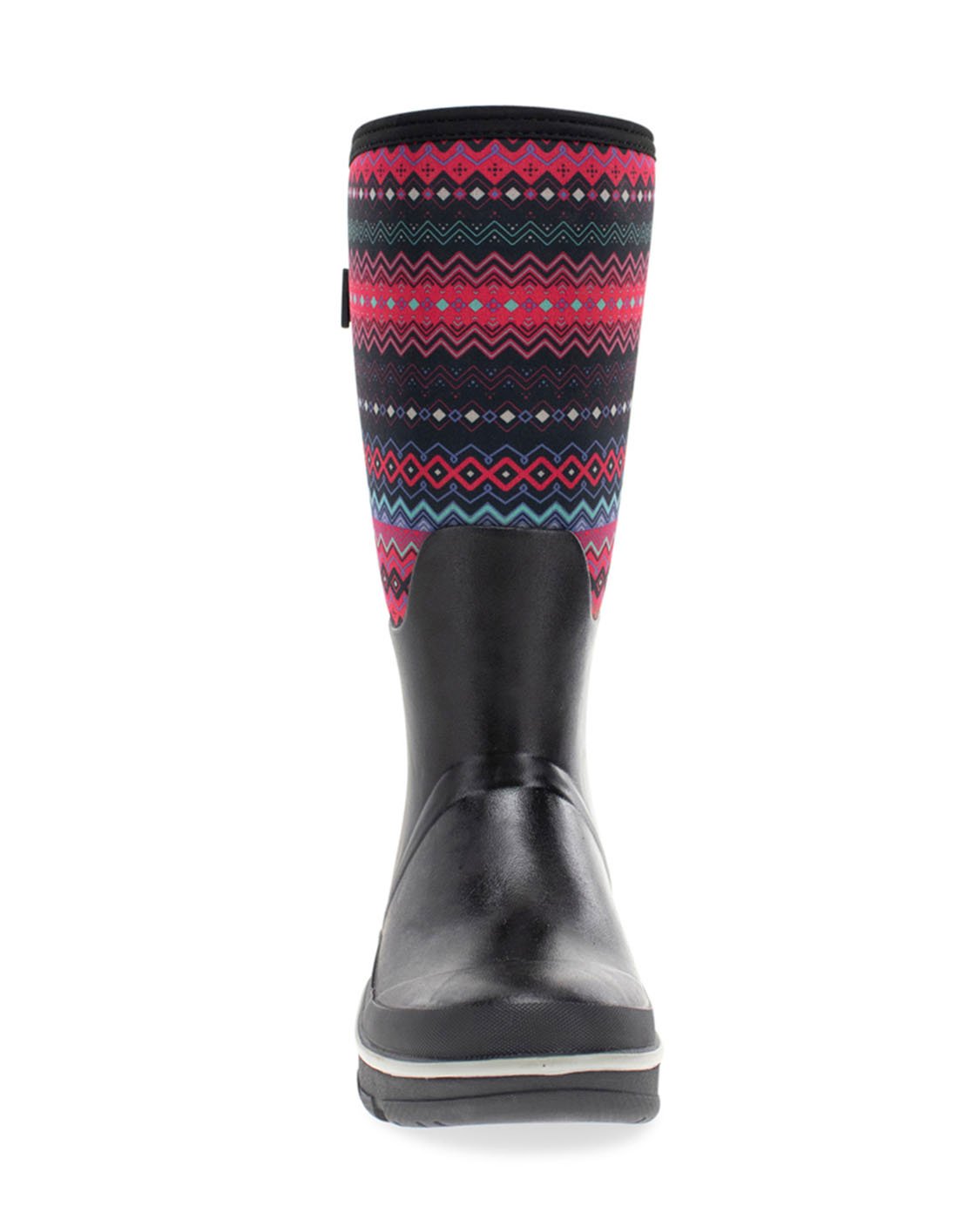 Women's Fair Isle Wide Calf Polarprene Cold Weather Boot - Black - WSC B2B