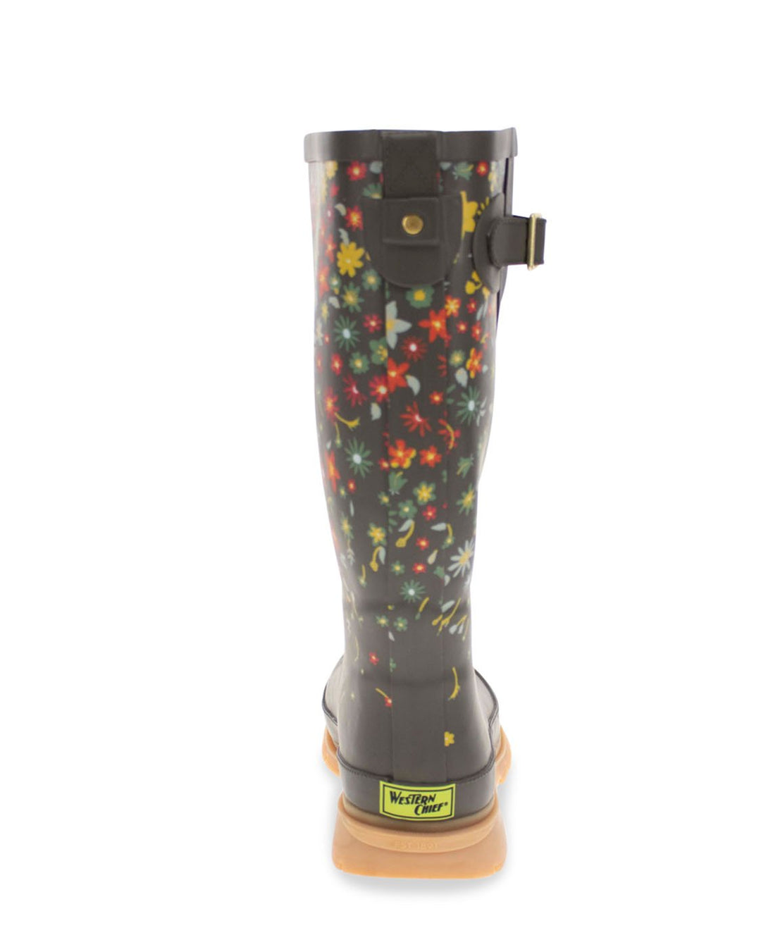 Women's Falling Petals Tall Rain Boot - Olive - WSC B2B