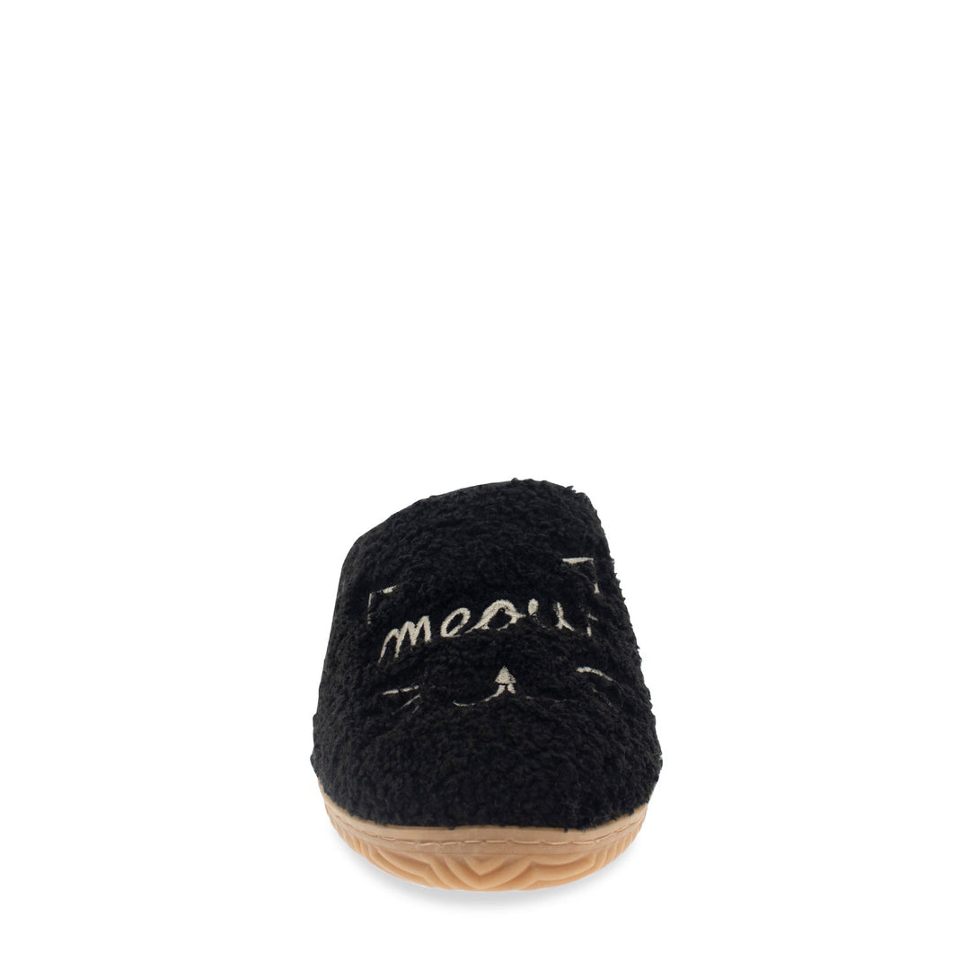 Women's Graphic Meowzzer Cat Slipper - Black - WSC B2B