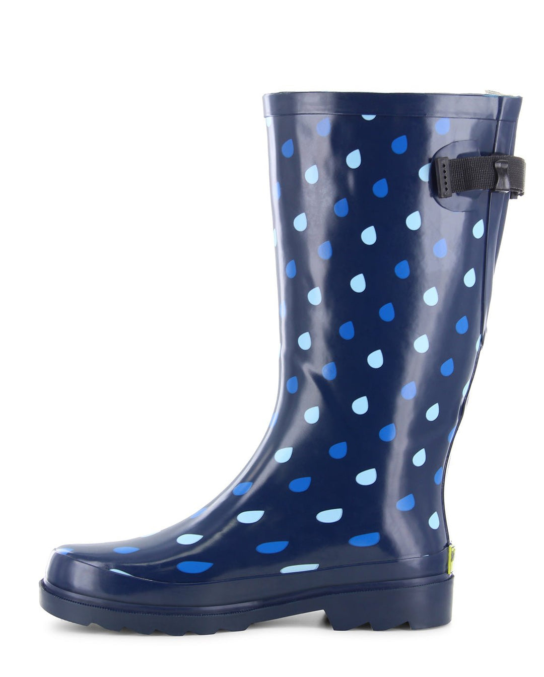 Women's Raindrop Wide Calf Rain Boot - Blue - WSC B2B