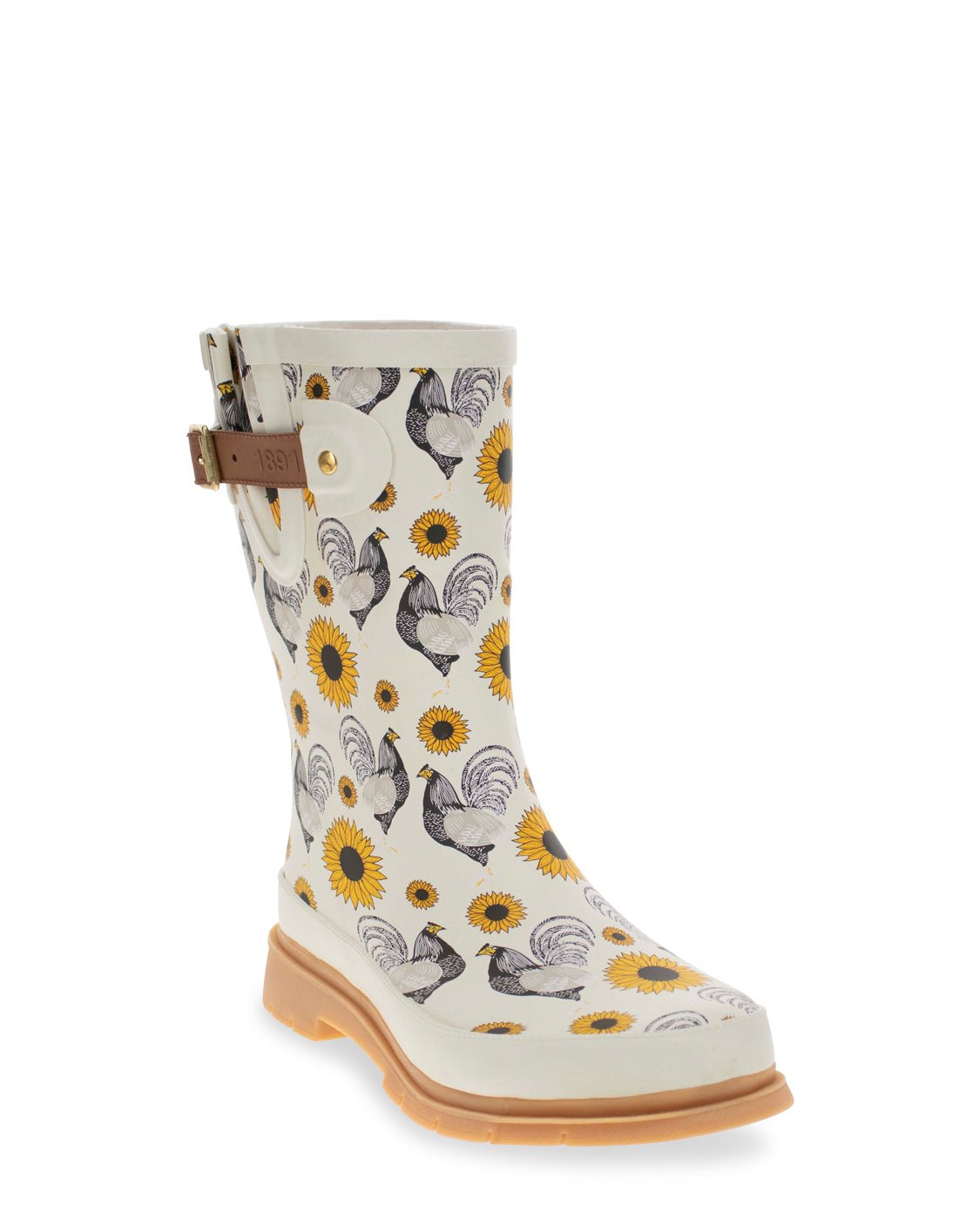 Women's Rooster Rise Mid Rain Boot - Cream - WSC B2B