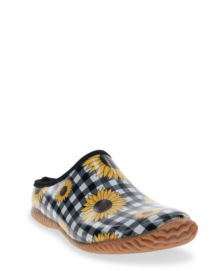 Women's Sunny Flowers Clog - Black - WSC B2B