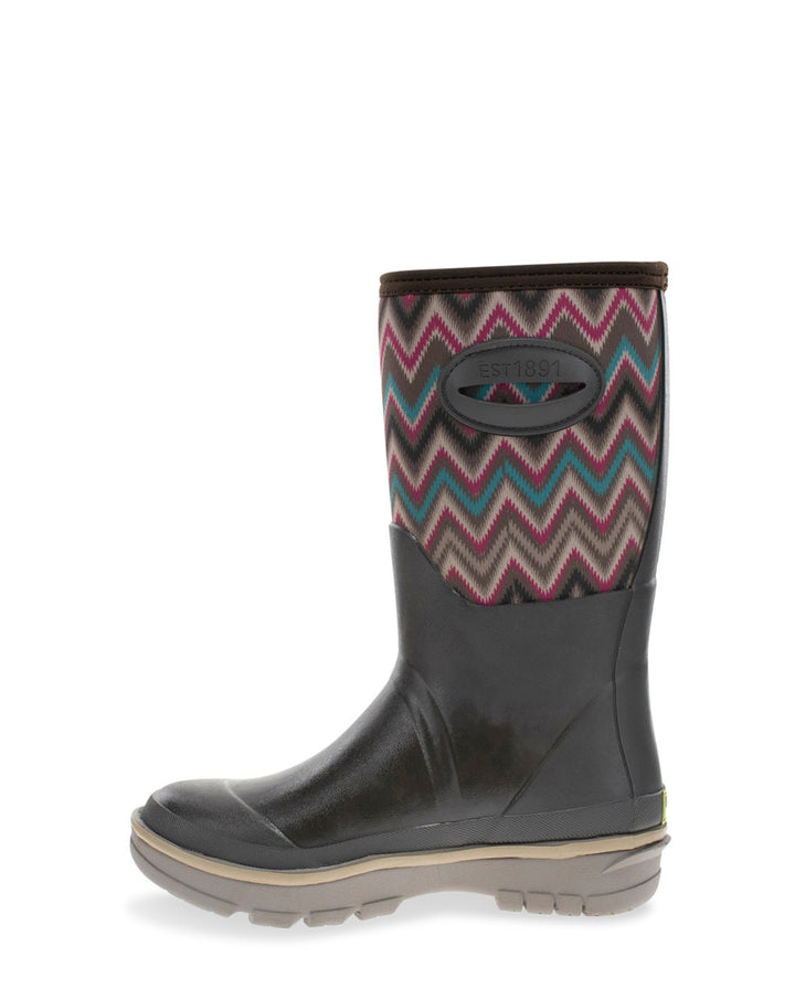 Women's Zig-Zag Polarprene Mid Cold Weather Boot - Black - WSC B2B